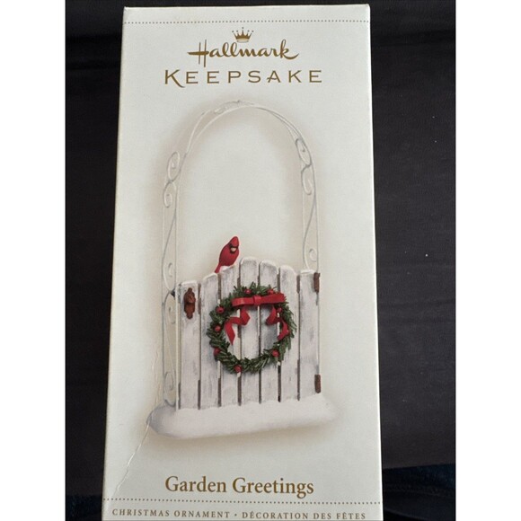 Hallmark Other - Hallmark 2006 Garden Greetings Cardinal Wreath Gate Keepsake Ornament Boxed